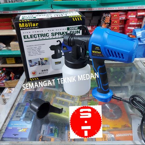 Foto Produk MLR-ESG30 SPRAY GUN LISTRIK SEMPROTAN ANGIN CAT 300WATT MOLLAR ESG 300 dari Semangat Teknik