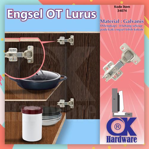Foto Produk Engsel Sendok OK OT Lurus 1/2 Bengkok Full Bengkok Biasa NONslowmotion dari WINSTON SUKSES ABADI
