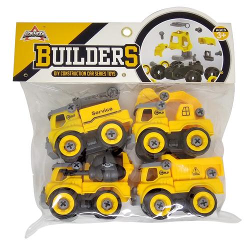 Gambar 4pcs DIY Mobil Konstruksi LY008 Series Toys Mainan Anak Laki Laki dari Grandia Shop undefined Tokopedia