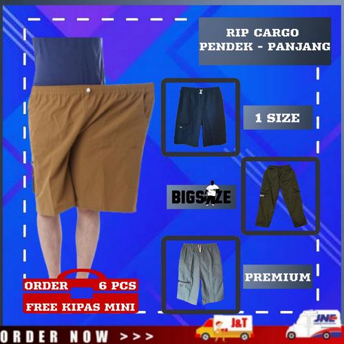 Foto Produk Celana Cargo Pria Bigsize Celana Pendek Pria Distro Hits Terlaris - Hitam, PENDEK dari YOUNG'Clothes