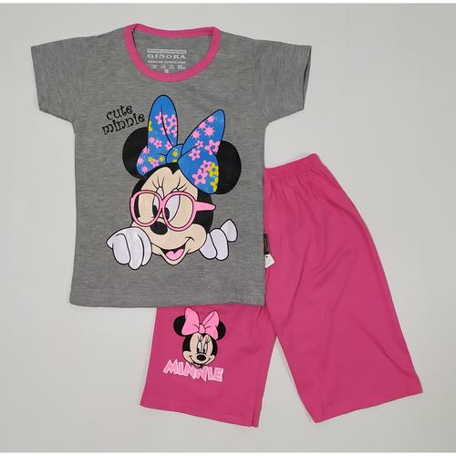 Foto Produk Kaos Setelan Anak Perempuan Cute Minnie Mouse Size M - XL Bahan Katun - M dari Tecca Store