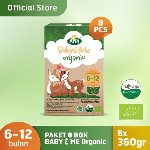 Foto Produk Paket 8 Box Arla Baby & Me Organic - Susu Formula Bayi Organik 6-12bln dari PUREGROW Organic House