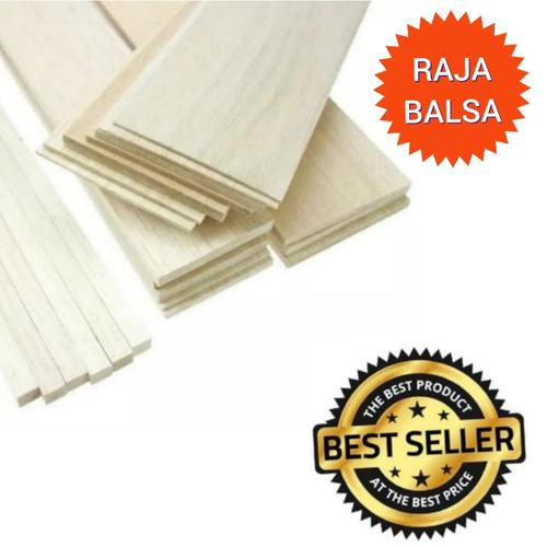 Foto Produk Balsa 1mm x 10cm x 1mtr kayu balsa sheet kwalitas expor dari Cakra Dinamika