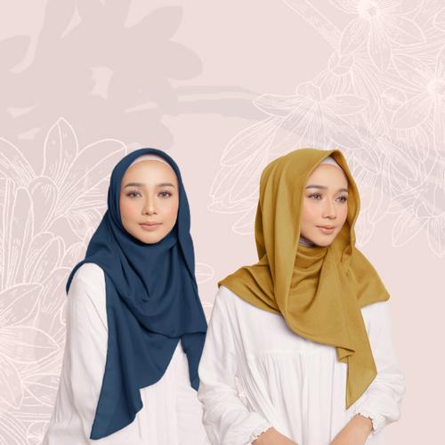 Foto Produk Hijab Wanita Sahara Scarf Voal Series 4 Diario - Amber Yellow dari diario