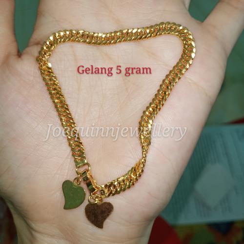 Jual gelang dewasa 5 gram emas muda 