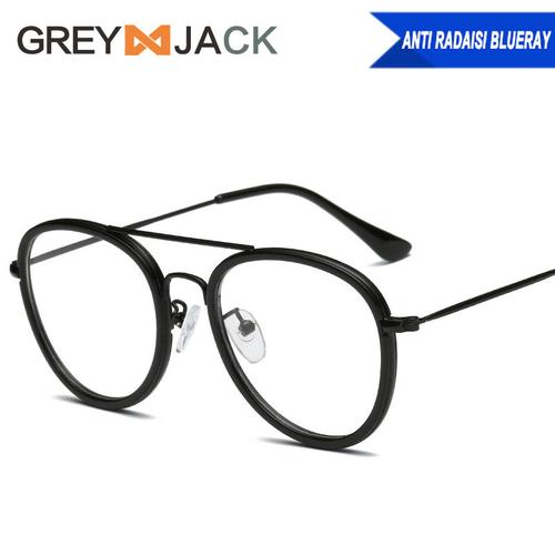 Foto Produk kacamata anti radiasi dewasa fashion pria dan wanita terbaru 98029 - Black dari Grey Jack