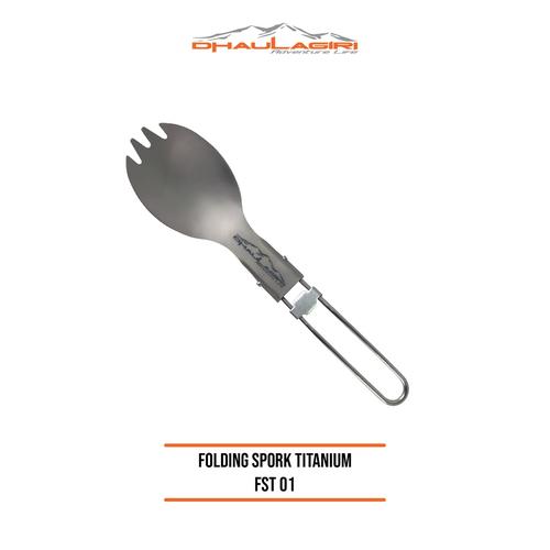 Foto Produk DH Folding Spork Titanium dari Dhaulagiri official