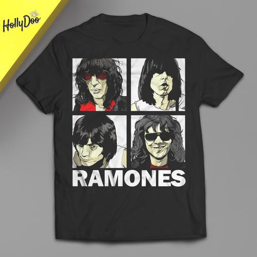 Jual Ramones T-Shirt Band Kaos Musik 
