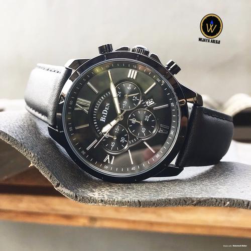 Foto Produk Jam Tangan Pria Original Quartz Analog BIDEN Emperor - YN158 - Hitam dari Wijaya Arloji
