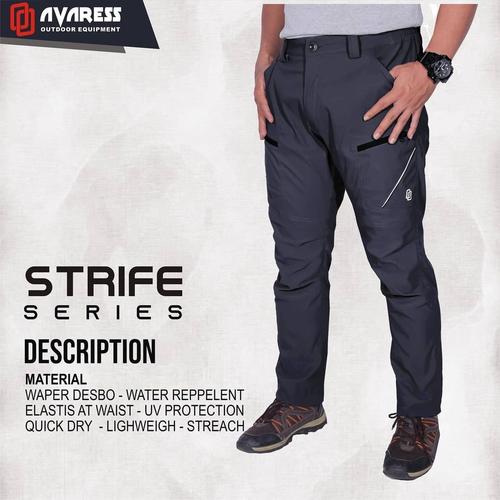 Foto Produk Celana gunung Avaress celana Panjang strip ori Avares strech Quickdry - L, Hitam dari marka flow adventure