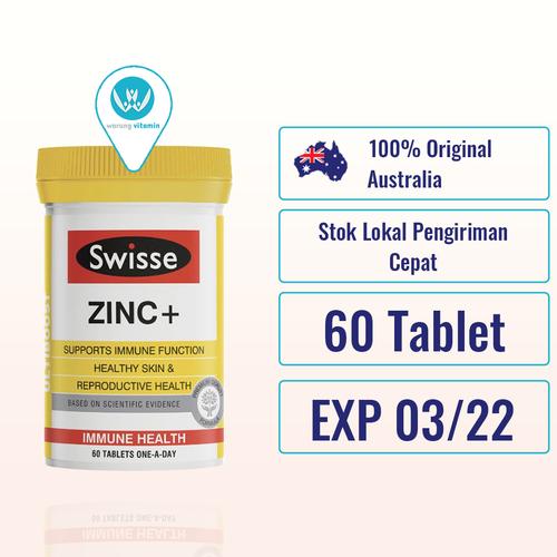 Foto Produk Swisse UltiBoost Zinc + 60 Tablet Ori Australia Zinc+ dari Warung Vitamin