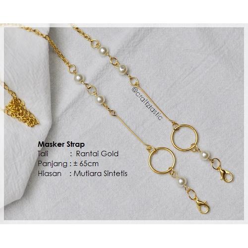 Foto Produk Masker Strap / Tali Masker / Kalung Masker /Masker Lanyard _ Mutiara G dari craftztastic