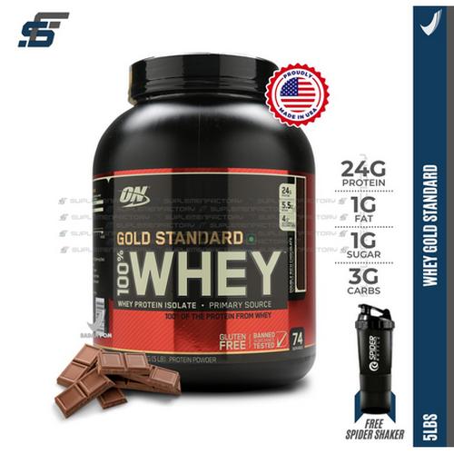 Foto Produk ON WHEY GOLD STANDARD 100% WHEYGOLD 5LBS OPTIMUM NUTRITION 5 LBS WGS dari suplemenfactory
