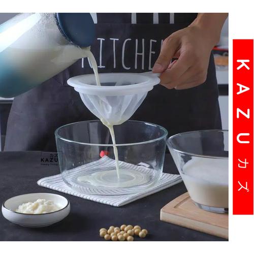 Foto Produk KAZU KHL163 Saringan Kain Nilon Gagang Susu Kacang Kedelai Jus Kopi - 100 mesh dari kazuindonesia