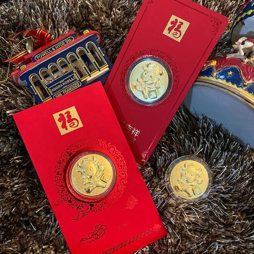 Foto Produk Angpao Emas 24 Karat Sincia Cny Shio Kerbau 2021 bulat 0.08gr dari Shopwell.id