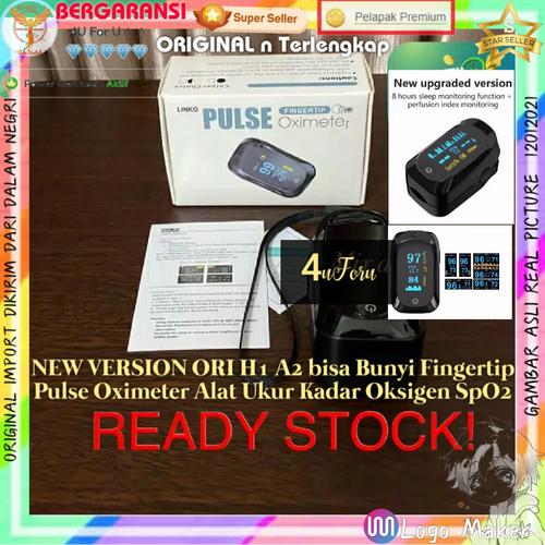 Jual ORI H1 A2 bisa Bunyi Fingertip Pulse Oximeter Alat