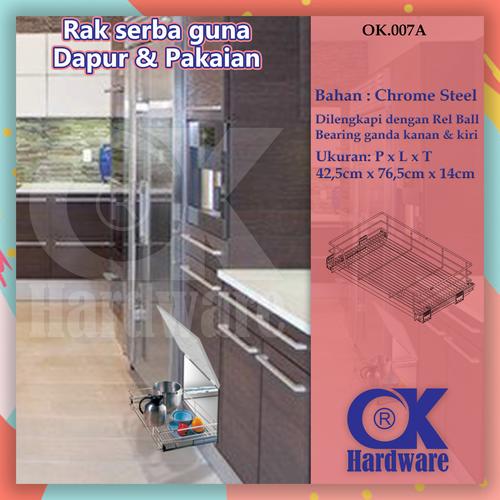 Foto Produk Rak Tarik Serbaguna OK 007 A untuk Kitchen Set Dapur & Lemari Pakaian dari WINSTON SUKSES ABADI