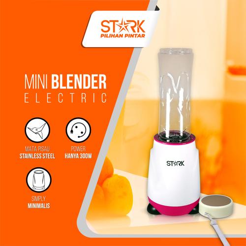 Gambar PROMO !!! STARK Electric Mini Blender ST1BL001 - Blender Mini Botol - Merah dari STARK Indonesia Tokopedia