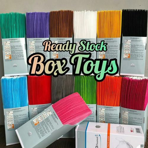 Foto Produk Masker EVO PLUSMED 3PLY (25pcs) Face Mask Surgical Duckbill - Orange dari BoxToys