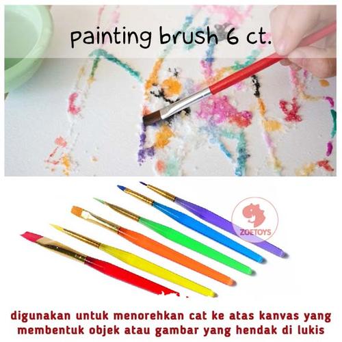 Foto Produk Zoetoys Painting Brush 6 ct | mainan edukasi | mainan anak | edutoys dari zoetoys