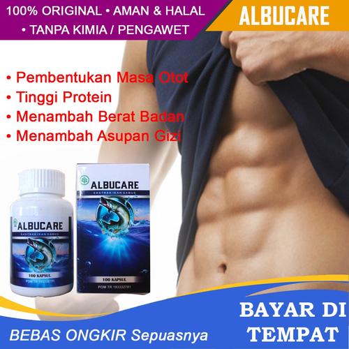 Foto Produk Obat Biar Badan Sispek Menambah Otot Kekar Pria Dengan Albucare dari Dijeksi Herbal