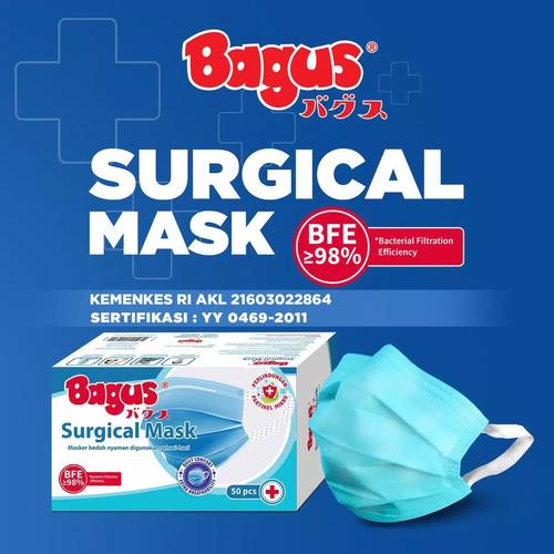 Foto Produk Bagus Surgical Mask 3 Ply 1 Box / Masker Medis 3 Ply dari SQIN Beauty