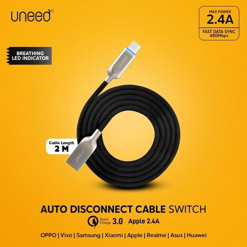 Foto Produk UNEED SWITCH Kabel Auto Disconnect Type C with QC 3.0 UCB21.1C dari Uneed Indonesia