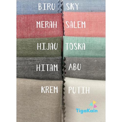 Foto Produk 0.5 Meter Kain Katun Oxford Bahan Cotton Oxford dari Nacy Tex