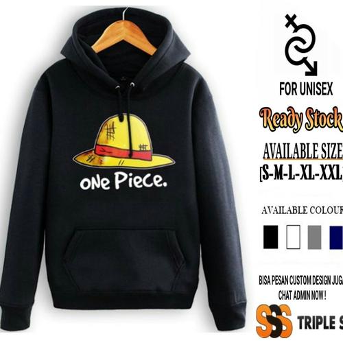 Jual HOODIE JUMPER ONE PIECE STRAW HAT 