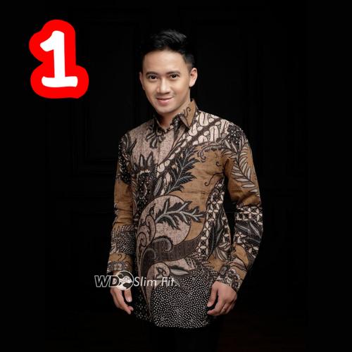 Foto Produk Kemeja Batik Pria Murah Lengan Panjang / Baju Batik Pria / Kemeja Pria - A - Y, M dari Grosir Koko Dan Batik