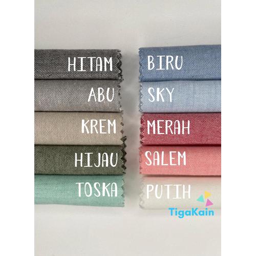 Foto Produk 1 Meter Kain Katun Oxford Bahan Cotton Oxford - Hitam dari Nacy Tex