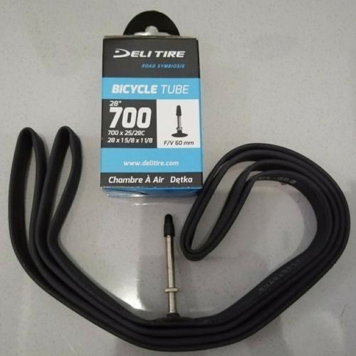 Foto Produk Ban Dalam Sepeda Deli Tire 700 x 25 - 28 - FV 60 mm dari richikawa
