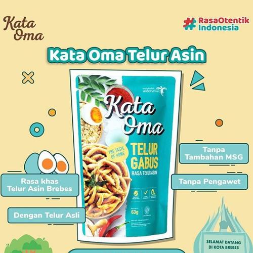 Foto Produk Kata Oma Telur Gabus Rasa Telur Asin - 63gr dari Indonesia Mall