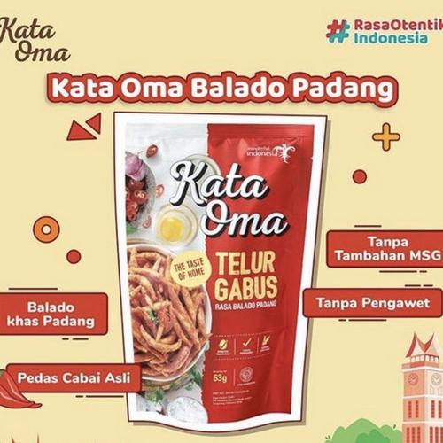Foto Produk Kata Oma Telur Gabus Rasa Balado - 63gr dari Indonesia Mall