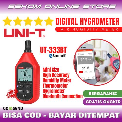 Foto Produk UNI-T Mini Digital Air Humidity Meter Thermometer Hygrometer UT333BT dari SEKOM ONLINE STORE