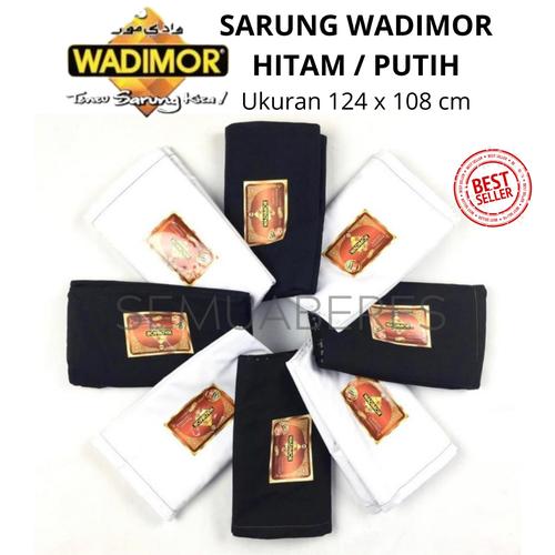 Foto Produk Sarung Tenun Wadimor - Hitam dan Putih Polos BEST QUALITY - Warna&MotifAcak dari SemuaBeres