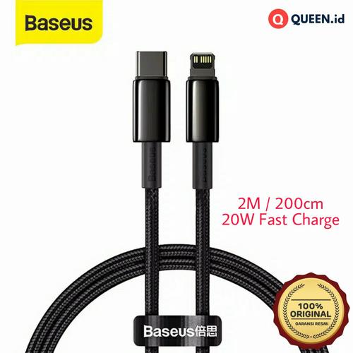 Foto Produk Baseus Kabel Data Charger 2M 20W USB TYPE C - LIGHTNING iPhone 12 PD dari QUEEN-id