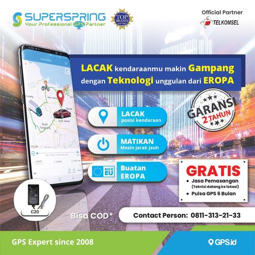 Foto Produk GPS Tracker SUPERSRPING C20 Pelacak Kendaraan SUPER SPRING C20 dari Super Spring Official