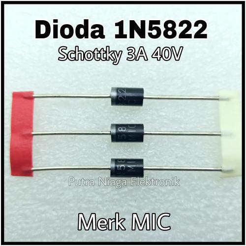 Lot De 5 Diodes Schottky 1N5822 3A 40V DO-27 - Neuf Sous Emballage