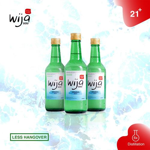 Foto Produk Wija Soju Original Six Times Distilled Extra Smooth 360ml (3 botol) dari ACE WIJA OFFICIAL STORE