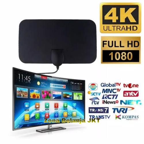 Foto Produk Antena TV Digital Indoor High Quality Penangkap Siaran Televisi - No Booster dari Zona Belanja JKT