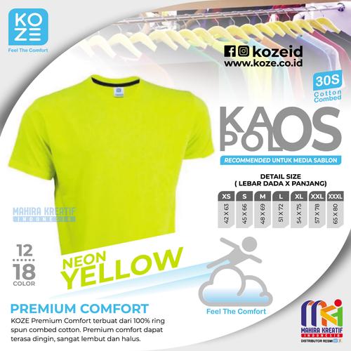 Jual KOZE T-Shirt Premium Comfort NEON 