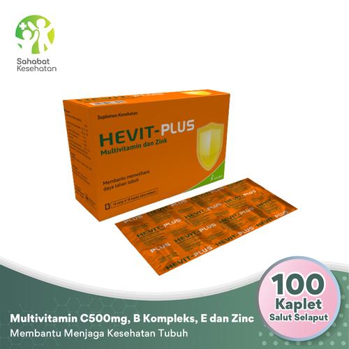 Foto Produk Hevit Plus - Multivitamin C 500 Mg, B1, B6, B12, E dan Zinc dari Sahabat Kesehatan