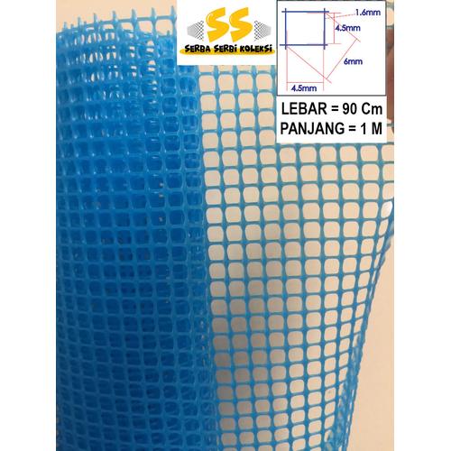 Foto Produk Kawat Jaring Plastik HDPE kotak 6 mm - Biru dari Serba Serbi Koleksi