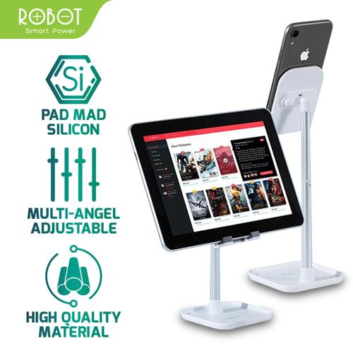 Foto Produk ROBOT Aluminium Alloy Stand for Smartphone / Tablet - RT-US04 - Putih dari ROBOT OFFICIAL SHOP