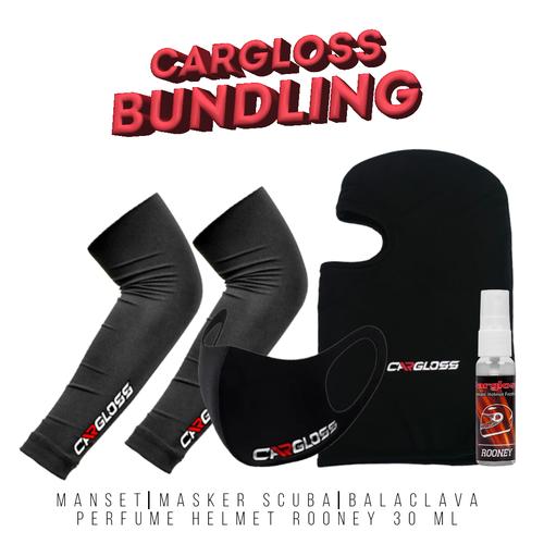 Foto Produk Bundling Cargloss Manset + Balaclava + Scuba + Parfum Helm Rooney dari Helm Cargloss