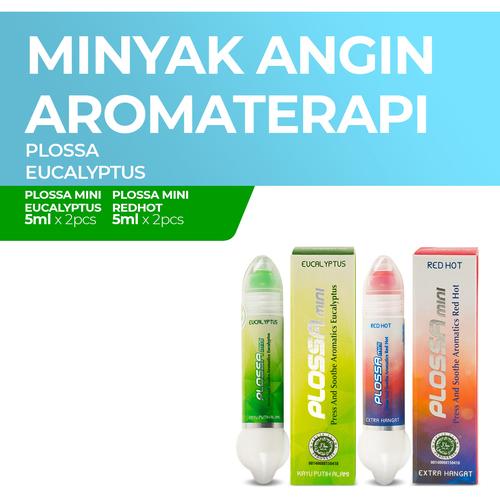Foto Produk Plossa Mini Red Hot 2 x 5ml & Plossa Mini Eukaliptus 2 x 5ml dari Enesis Official Store