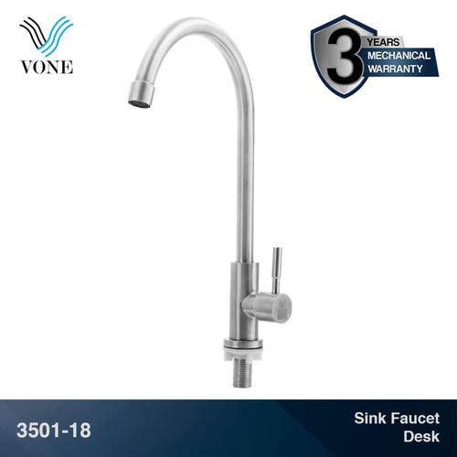 Foto Produk VONE 3501-18 Keran Kran Air Angsa Sink Wastafel Cuci Piring Dapur dari Vone Sanitary Indonesia