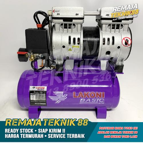 Foto Produk KOMPRESOR ANGIN / 0,75HP LAKONI BASIC 9S / KOMPRESOR PORTABLE SILENT dari Remaja Teknik 88