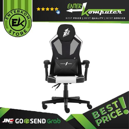 Foto Produk 1STPLAYER P01 - BLACK WHITE - Comfort - All Steel Skeleton dari Enter Komputer Official